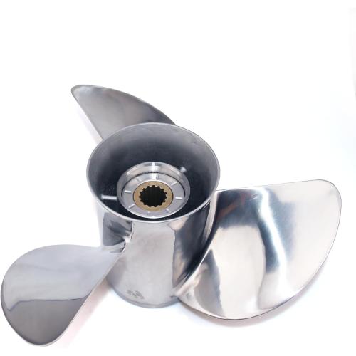 CAPTAIN Stainless Steel 13 1/4X17 Propeller for Mercury Outboard, 13 1/4 Diameter x 17 Pitch, 15 Spline Tooth Boat Motor Prop, RH Propellers for 40 50 70 Force 75 80 90 100 115 125 140 HP