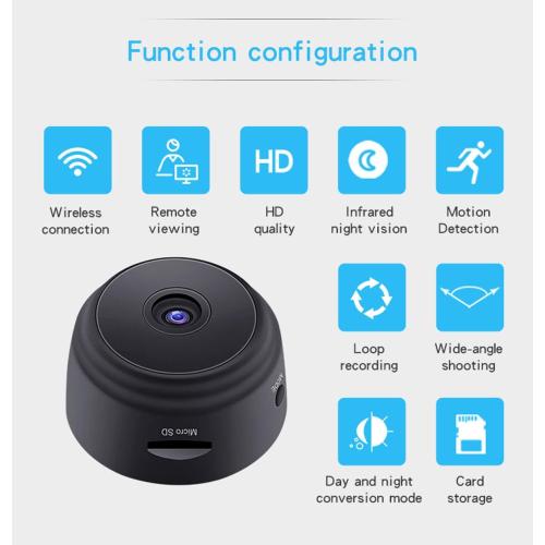 senri Mini Security Camera, 1080P HD WiFi Home Indoor Outdoor Camera for Baby/Pet/Nanny, IP Camera Remote Viewing for Security with iOS,Android Phone APP(Video Only)