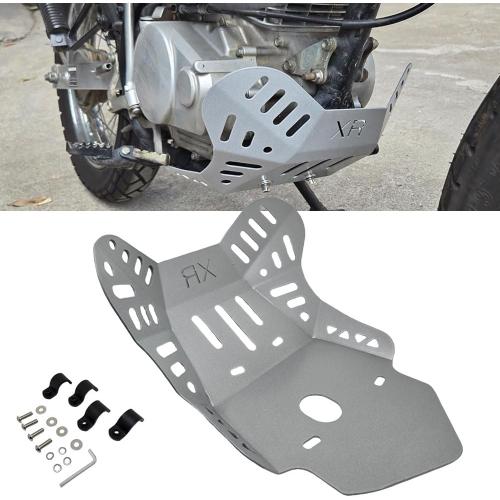 Compatible for Honda XR150 XR150L Steel Engine Frame Protector Skid Plate (Silver)