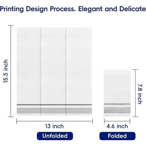 600 Pack Paper Napkins, Disposable Guest Towels Party Dinner Napkins Soft, Absorbent 3-Ply Hand Towels for Bathroom, Wedding and Events