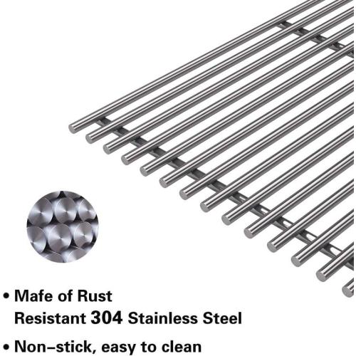 S6505A (4-Pack) 19 3/4 Stainless Steel Cooking Grid Grates Replacement for Chargriller 2121, 2123, 2222, 2828, 3001, 3030, 3725, 4000, 5050, 5252 Set of 4