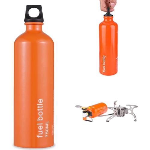 Aluminum Fuel Bottle 750ml/25 oz Camping Fuel Container