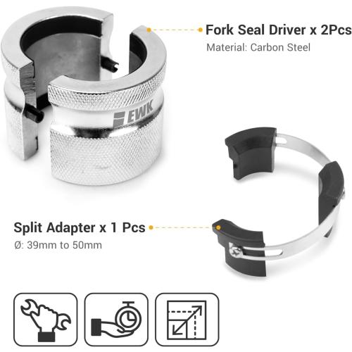 EWK Motorcycle Adjustable 39-50mm Fork Seal Driver Tool