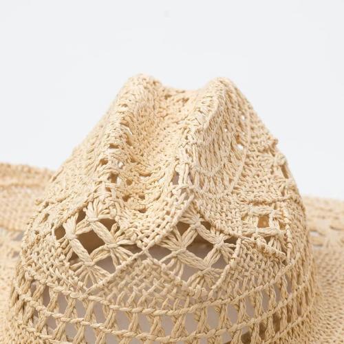 Straw Cowboy Hat for Women and Men, Western Cowgirl Hat for Holiday, Foldable Wide Brim Men Sun Hat, Fishing Hat