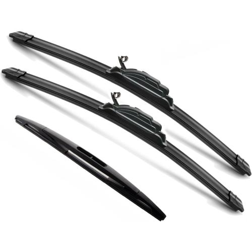 3Pcs GMC Yukon Windshield Wiper Blades 2007-2014, GMC Envoy 2007 2008 2009, Original Equipment Automotive Replacement Windshield Wiper Blades for My Car - 22/22/12 (Set of 3) U/J HOOK
