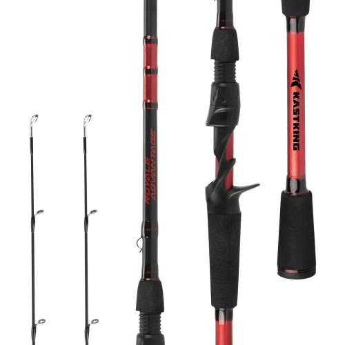 KastKing Royale Advantage Fishing Rod, Spinning Rod & Casting Rod, IM6 Graphite Blanks, 2-Pieces Rods with Extra Tip Section,KastFlex Technology, Power Transition System, EVA Handle