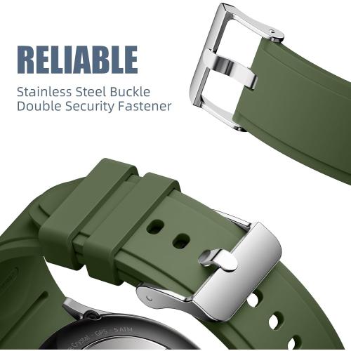 Sport Band for for Samsung Galaxy Watch 7 6 5 4 FE 40mm 44mm, No Gap Soft Silicone Strap for Galaxy Watch 6/4 Classic 42mm 46mm 43mm 47mm/Galaxy 5 Pro 45mm, 5 Pack 20mm Replacement Women Men