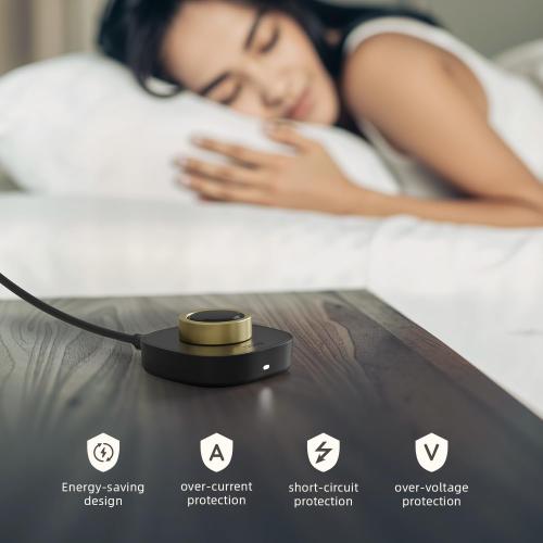 Compatible with O-ra Gen3 Charger Size 9, Fast and Safe Charging Dock with USB-C Cable, Travel-Friendly Design for Smart Ring (Black)