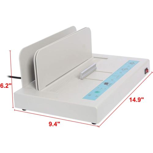 Yaegoo 110V Thermal Binding Machine 1-50MM Binding Thickness Universal Thermal Binding Machine Infrared Light Detecting Hot Melt Machine Contract Document Invoice Folder