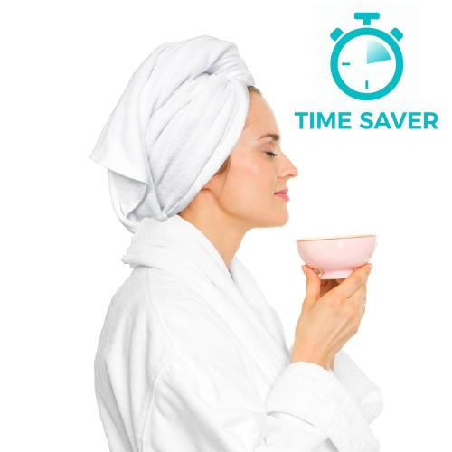 Bondi SPA Microfiber Hair Towel – Dries Hair 50% Faster – Anti-Frizz Towel for All Hair Types – Super Absorbent & Soft - XL (Rectangle)