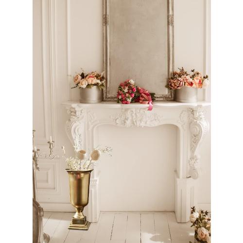 Serene Spaces Living 18-Inch Gold Pedestal Urn - Elegant Tapered Gold Vase for Flowers - Perfect as a Centerpiece for Home Decor, Weddings, Parties, and Events (Large- Pack of 1)