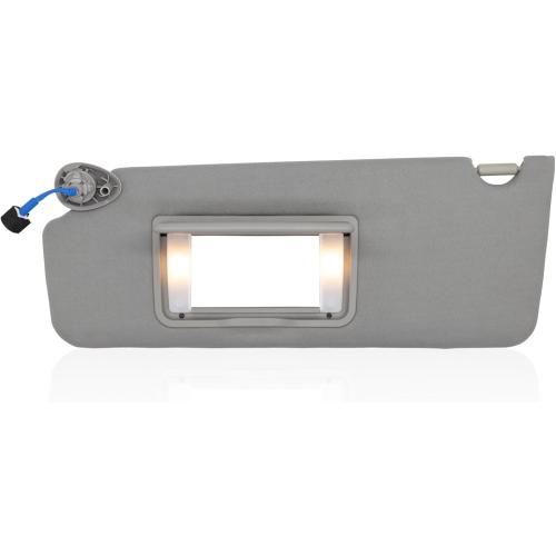 Color Grey NHILES Left Driver Side Sun Visor Fits for Honda Pilot 2016-2022 Honda Ridgeline 2018-2020 Replacement Sun Shade # 83280-TG7-A12ZB (Wisteria Light Gray)