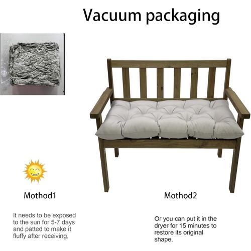 Outdoor Bench Cushion Non-Slip Patio Bench Cushions for Indoor/Outdoor Furniture 40x20 Window Cushion Waterproof Swing Chair Pads for Patio Wicker Sofa Setee, Camping,Leaf