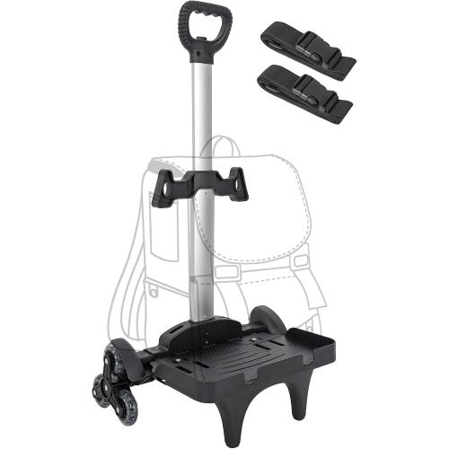 Backpack Trolley with Edge Guard, 6-Wheels Rolling Dolly Cart for Backpack