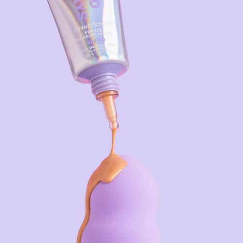 Naked Sundays BeautyScreen Peptide Foundation Tint - SPF 50 Tinted Sunscreen & Skincare Makeup with Zinc Oxide, Niacinamide - Lightweight Natural Coverage, 2 Fair Sand, 1.01 oz