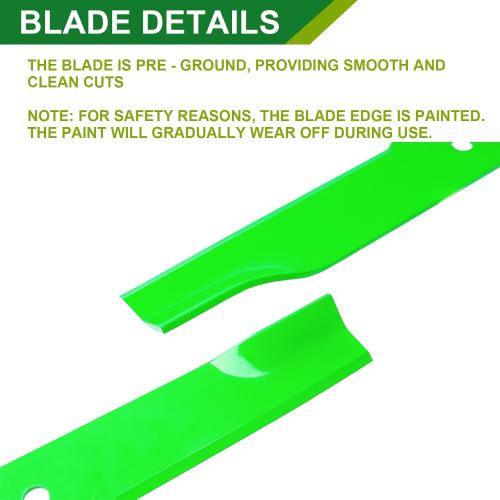 01004719 01004719P 01001805 01003280 01003805 01004719-0637 High Lift Mower Blades for 60 inch Mower Deck Compatible with A riens Cub Ca det Z-Force MTD LT1000 SLT1500 GT1500 (3pack)