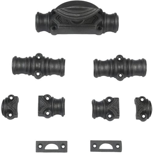 A29 Hardware 6 Feet Cast Iron Plain Style Window Cremone Bolt, Antique Iron Finish