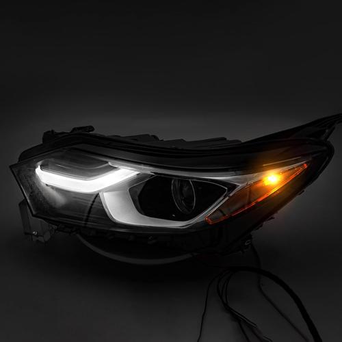 FIONE Xenon/HID Headlight Compatible with Chevy Equinox 2018 2019 2020 2021 LED DRL Projector Headlamp Replacement Left Driver Side LH