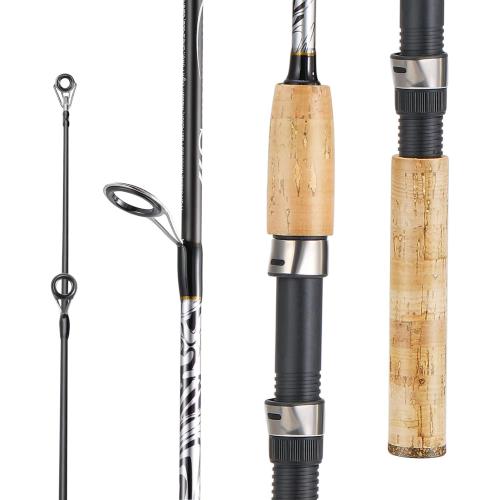 Sougayilang Spinning & Casting Rods, Strong Carbon&Glass Composite Fishing Rod with Stainless Steel Line Guides for Bass, Trout, Panfish, Catfish