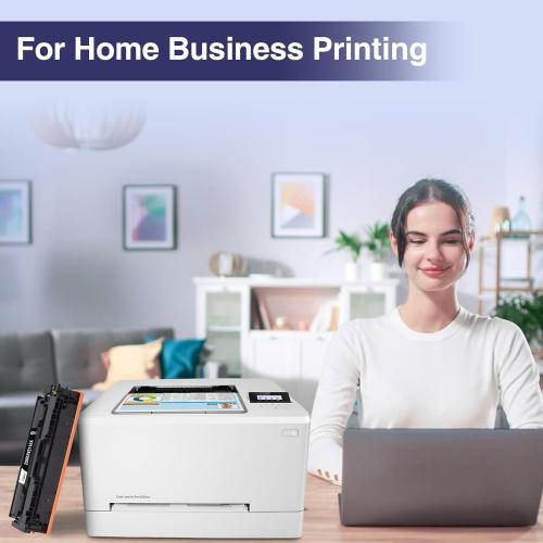 206X Toner Cartridges 4 Pack with Chip Replacement for HP 206A 206X Compatible with HP Color LaserJet Pro MFP M283fdw M283cdw M283fdn Pro M255nw M283 M255 Printer(W2110X W2111X W2112X W2113X)