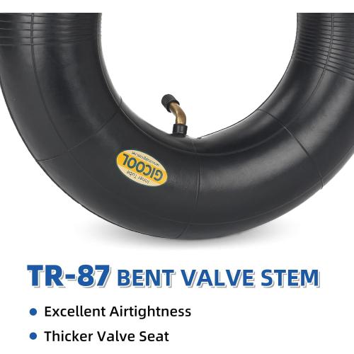 2.80/2.50-4 Inner Tubes, 2 Pack with TR87 Valve Stem, Heavy-Duty Inner Tubes, Replacement Tubes for Wheelbarrows, Hand Trucks, Dollies, Lawn Mowers, Scooters, Go Karts