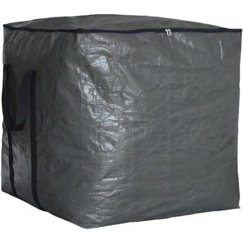 Extra Large Cube Moving Bags (Black, 25x25x25) | Heavy Duty, Water-Resistant, Foldable, For Clothes, Bedding, Blankets & Pillows, Reusable Alternative to Moving Boxes