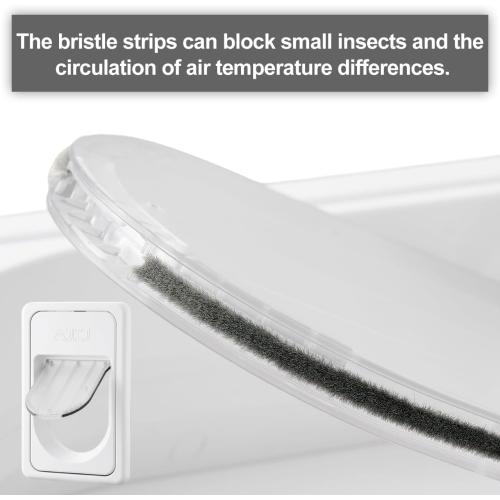 AJKJ Smart Electronic Pet Door, Automatic Cat Dog Door with 3 Modes, Battery Powered Electronic Sensor Pet Door with 1 Sensing Key, Fit for Small/Medium Pets Up to 35lbs - Small Size