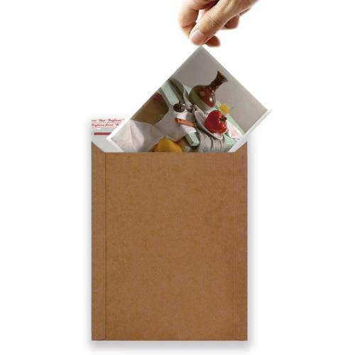 Rigid Mailers 30 Pack 7.5 x 9.5 inches Brown Self Seal Stay Flat Bulk Cardboard Kraft No Bend Mailers Peel and Seal for Document Photos Pictures Papers Files CD