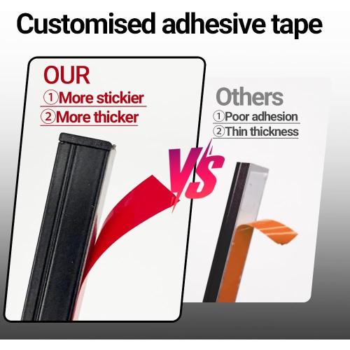 HAMRVL 6pcs 16-Inch DC12V Black 3000K Warm White LED Wall Panel Lights, Self-Adhesive Dimmable Touch Switch Slat Wall Lights Strip for Wood Slat Wall Panels, Media Acoustic Panel, Bedroom Headboard