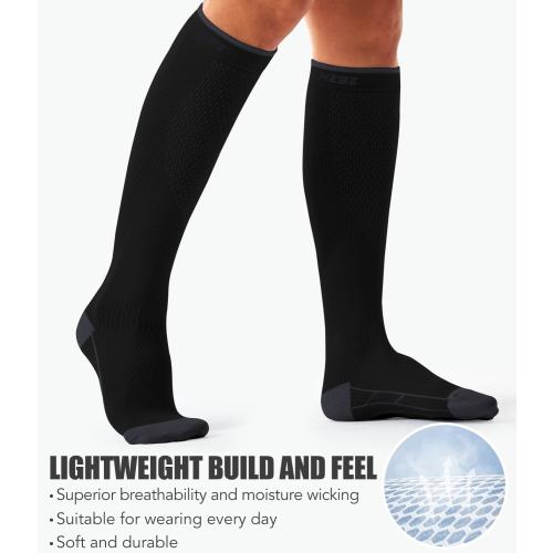 3 Pack Medical Compression Sock-Compression Sock For Women and Men Circulation -Best for Running,Nursing,Athletic Sports