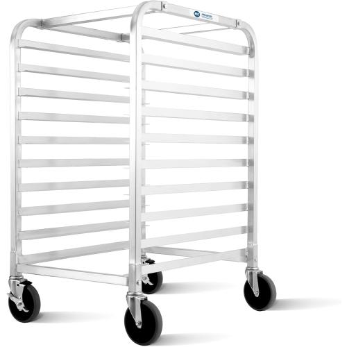 10-Tier Sheet Pan Rack, NSF Bun Pan Rack, Aluminum Bakery Rack, Home Commercial Kitchen Bakery Cooling, 4 Wheels