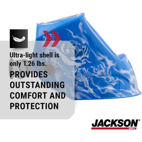 Jackson Safety Premium Graphic Welding Hood with ADF - Ultra Lightweight Auto Darkening Welding Helmet - ANSI Z87.1 (Multiple Styles)