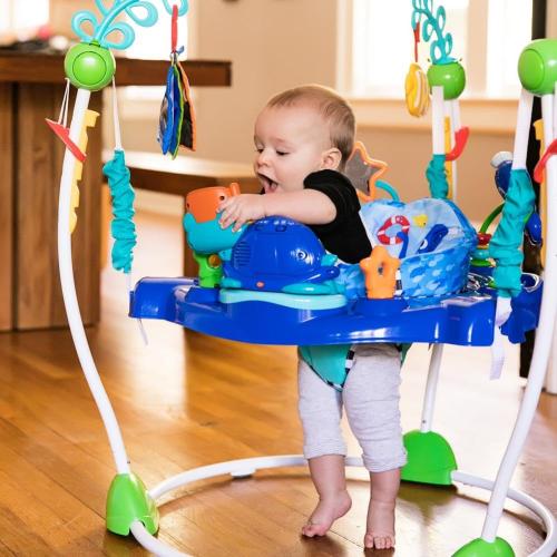 Baby Einstein Neptune's Ocean Discovery Activity Baby Jumper Activity Center, Ages 6 Months  , Max Weight 25 lbs., Unisex