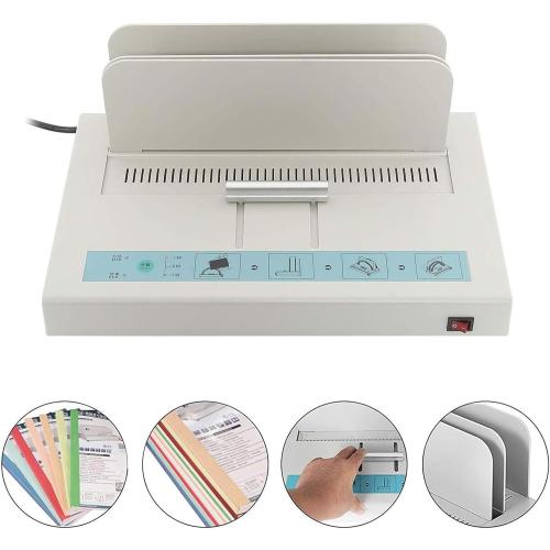 Yaegoo 110V Thermal Binding Machine 1-50MM Binding Thickness Universal Thermal Binding Machine Infrared Light Detecting Hot Melt Machine Contract Document Invoice Folder