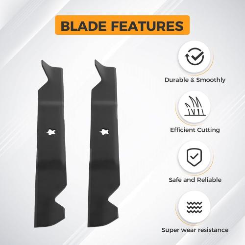 532405380 Medium Lift Lawn Mower Blades for 33266 403107 405380 532403107 PP21011 Compatible with Husqvar na YTH22V46 Z246 YT46LS YTH20K46 YTH21K46 YTH22K46 YTA22V46 46 Deck Lawn Mower
