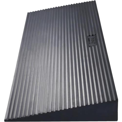 VEVOR 1.6 Rise Cuttable Threshold Ramp for Doorways, 35.4 Wide Natural Rubber Wheelchair Ramp, Non-Slip Solid Rubber Ramp with Double-Sided Tape for Doorways,Driveways,Bathroom,Smooth Tile