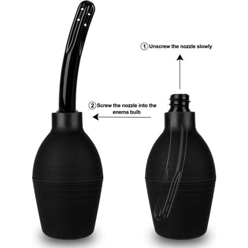 Enema Bulb Kit with Lube Anal Douche Superior Materials Douche for Men Women