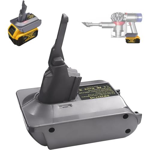 XLX for Dyson V7 V8 Battery Adapter for Dewalt 20V Lithium Convert to for Dyson V7 V8 Animal Fluffy Motorhead Handheld Vacuum Converter（Not Battery,Just the Dewalt 20V Adapter）