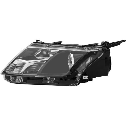 Pair Headlight Assembly Set For 2010 2011 2012 Ford Fusion S SE SEL Hybrid Sport Sedan Replacement Halogen Headlamps Matte Black Housing Clear Lens Passenger and Driver Side Front Bumper Lights(LH&RH)