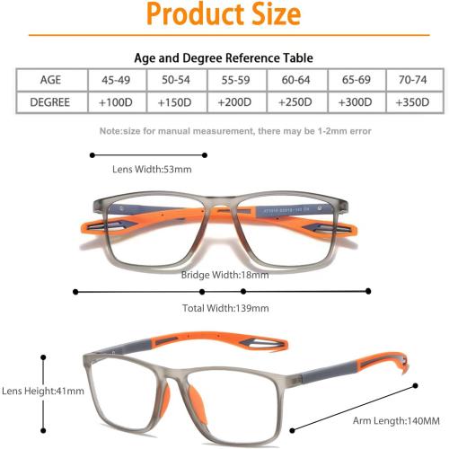 Multifocal Progressive Transition Photochromic Reading Glasses Blue Light Blocking Multifocus Readers Spring Hinge