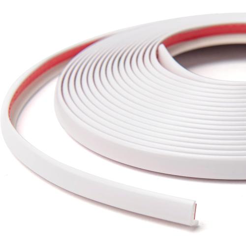 Art3d 20ft Outside Vinyl Corner Trim Peel and Stick for Tile and Wall Edges, Furniture Decoration White