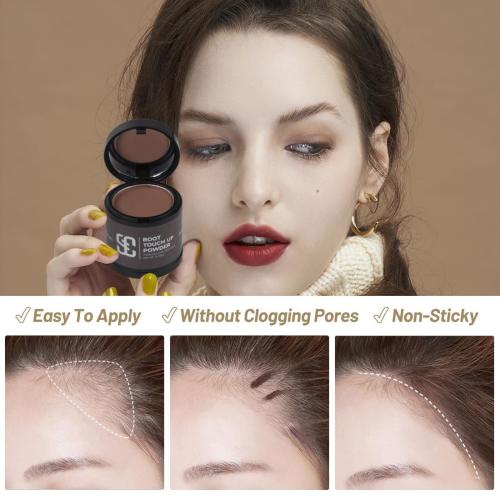 SOVONCARE Hairline Powder - Root Touch Up & Gray Hair Concealer for Men and Women, Instantly Covers Thinning Hair and Bald Spots, Natural-Looking Coverage Medium Brown