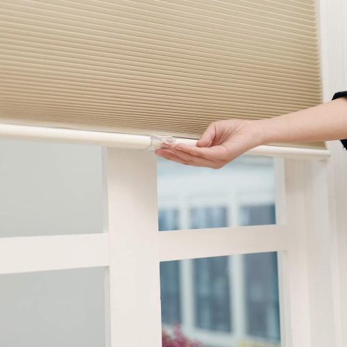 Cellular Blinds Cordless Shades for Windows Single Cell Shade - Provide Privacy and Filters Light - 34 x 64 inch, Ivory Beige(Light Filtering)