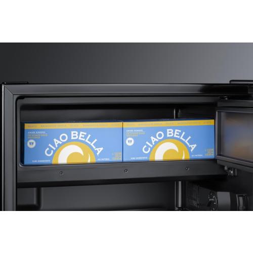 24 Refrigerator-Freezer, Peak24 Undercounter Fridge, 5.0 cu.ft. Capacity, Stainless Steel/Black- CT66BK2SS