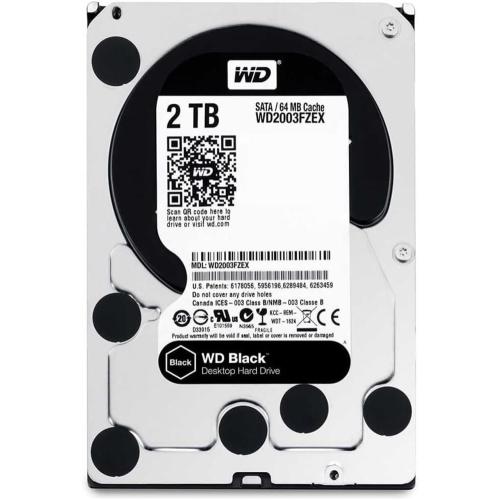 WD WD2003FZEX Black 2 TB 3.5 SATA 64 MB Cache 7200 RPM Hard Drive