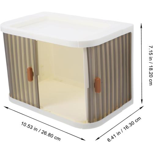 Collapsible Desktop Storage Box Organizers Cube Storage Organizer Lids for Desk