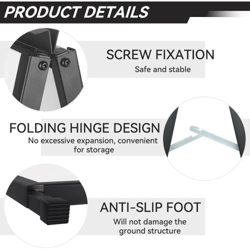 QKA A-Frame Sign Sidewalk Sign 24x36 Inch, Heavy Duty Double-Sided Slide-in Folding Outdoor Sandwich Boards, Suitable for Restaurants, Cafes, Outdoor Events（Frame Only）