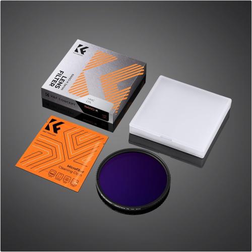 K&F CONCEPT 52mm Circular Polarizer Filter Ultra-Slim 18 Multi-Coated Optical Glass Circular Polarizing Filter for Camera Lenses with Cleaning Cloth (K Series)