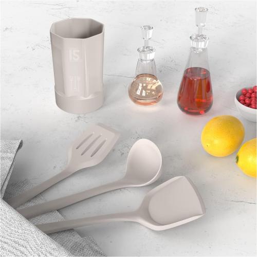 COLOR BLACK ❗❗AOTHOD Silicone Cooking Utensils Set - 446°F Heat Resistant Kitchen Utensils,Turner Tongs,Spatula,Spoon,Brush,Whisk,Kitchen Utensil Gadgets Tools Set for Nonstick Cookware,Dishwasher Safe (BPA Free)