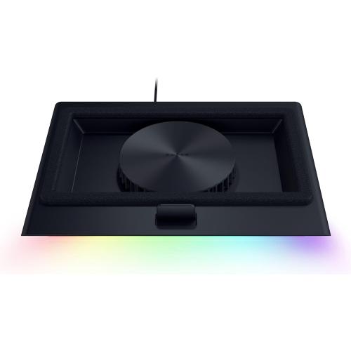 Razer Laptop Cooling Pad: Adaptive Smart - Intelligent Fan Control - Airtight Pressure Chamber - Fits Most Laptops & Macbooks 14” to 18 - Preset & Custom Fan Curves - 3 Port USB Type A - Chroma RGB